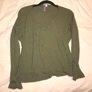 Francesca’s Green Sweater